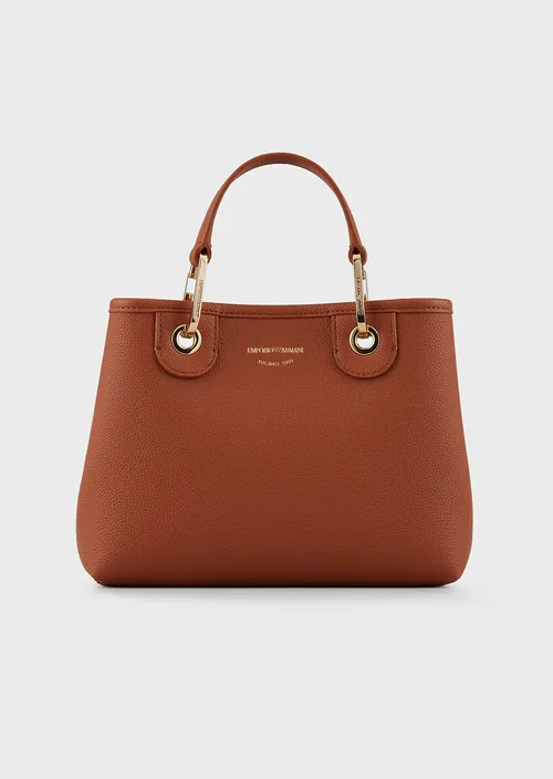 Mini sac cabas Emporio Armani LEATHER/RED