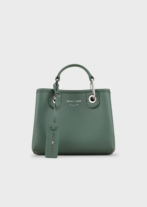 Mini sac cabas Emporio Armani FOREST/LEATHER