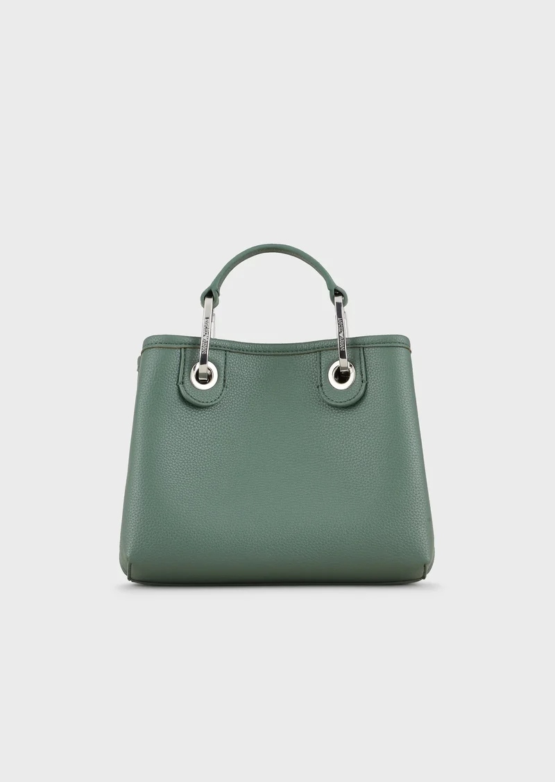 Mini sac cabas Emporio Armani FOREST/LEATHER