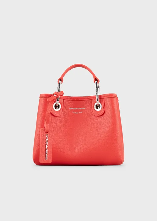 Mini sac cabas Emporio Armani ORANGE/LEATHER