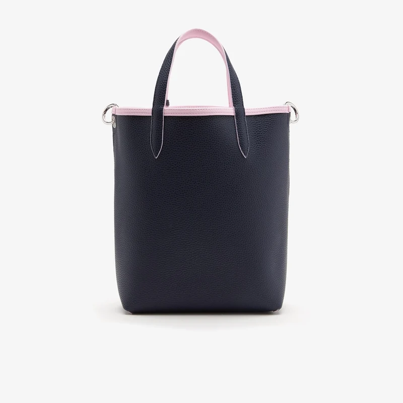 Sac Cabas Lacoste VERTICAL Réversible Rose/marine