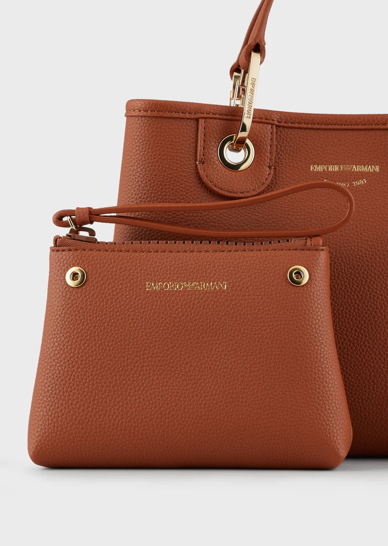 Emporio Armani Petit sac cabas MyEA Bag imprimé Cerf