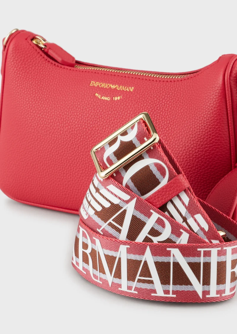 Mini sac bandoulière imprimé cerf Emporio Armani