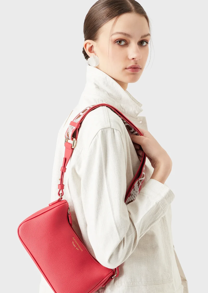 Mini sac bandoulière imprimé cerf Emporio Armani