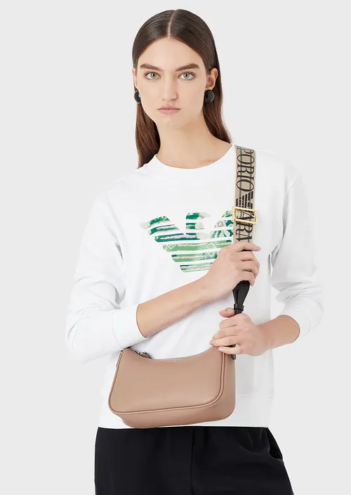 Mini sac bandoulière imprimé cerf Emporio Armani