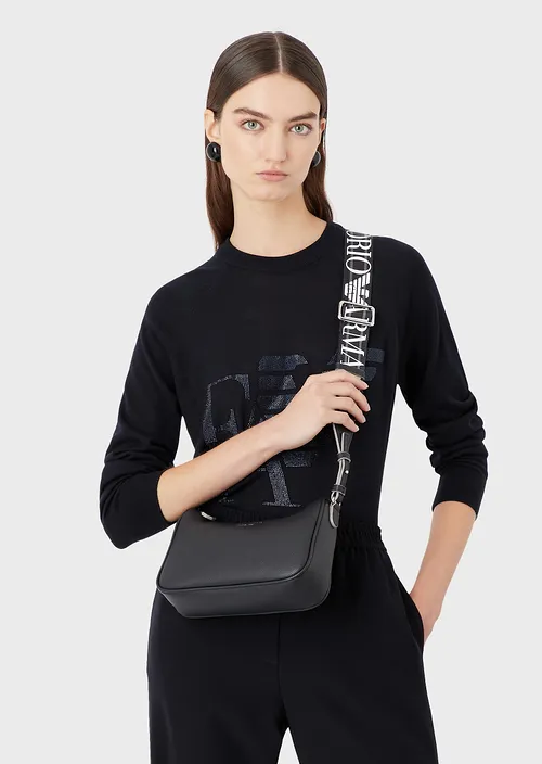 Mini sac bandoulière imprimé cerf Emporio Armani