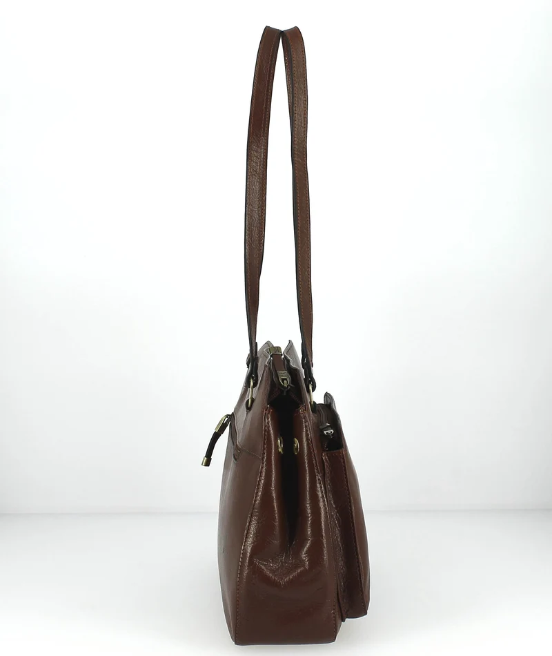 Sac à main Katana shopping marron