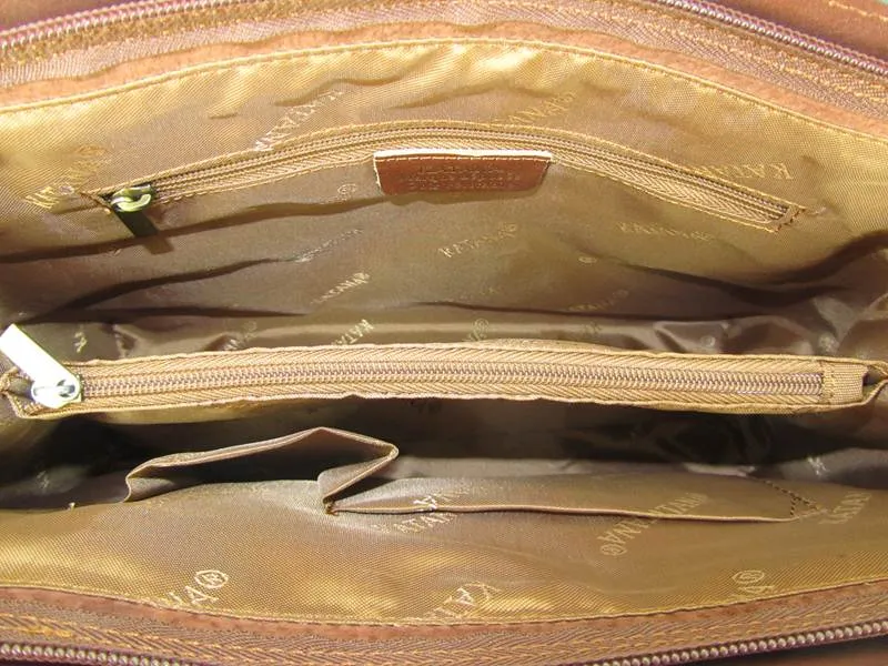 Sac à main Katana shopping marron