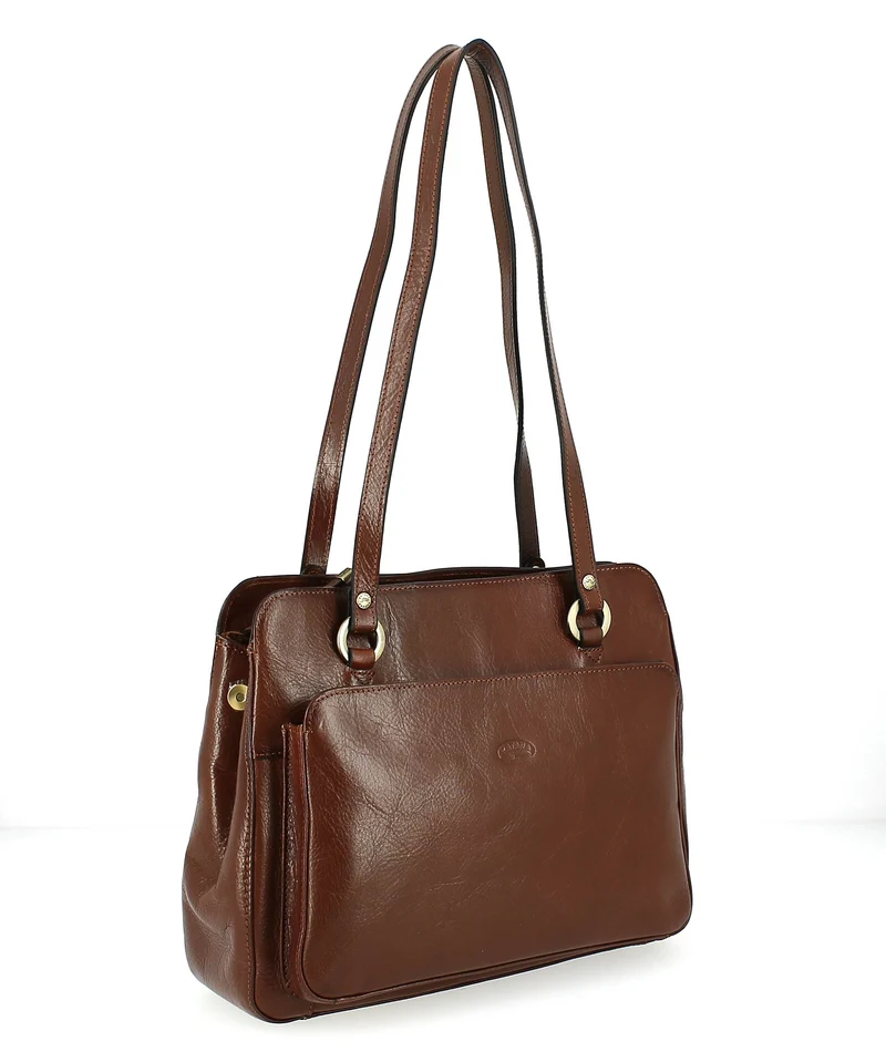 Sac à main Katana shopping marron