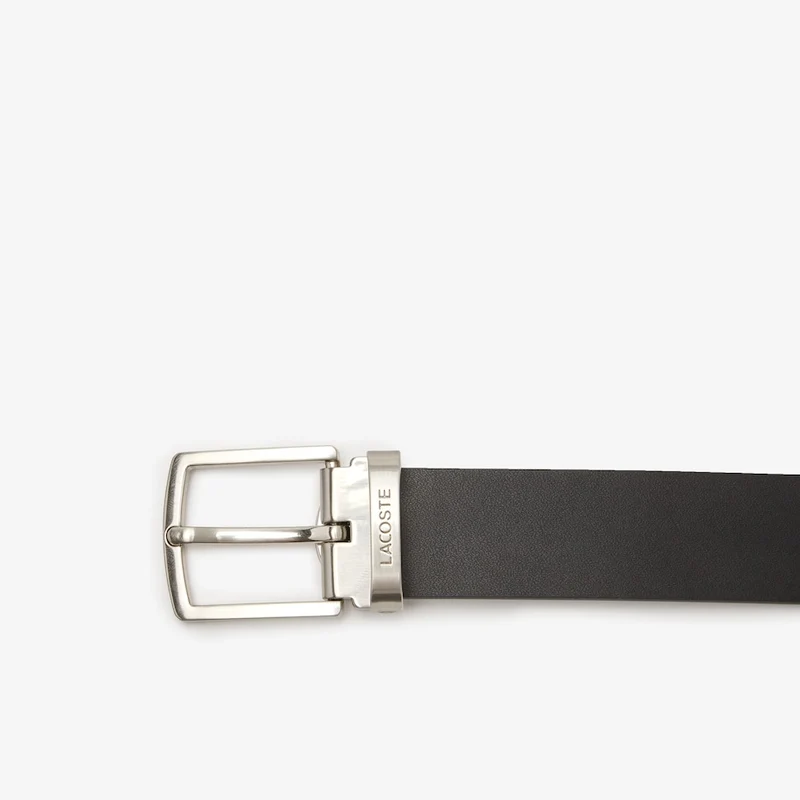 Coffret Ceinture LACOSTE noir lisse