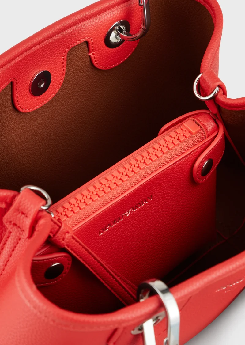 Emporio Armani Petit sac cabas MyEA Bag avec imprimé ORANCIA LEATHEr