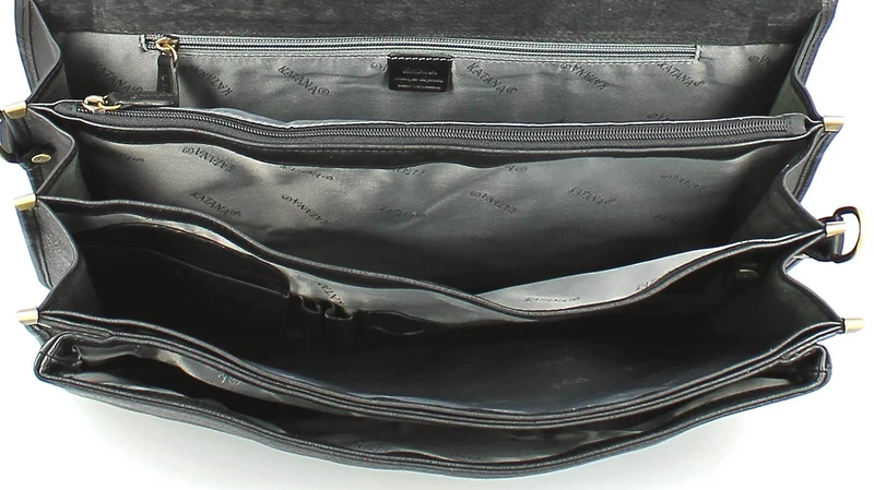 Serviette Katana 3 compartiments noir