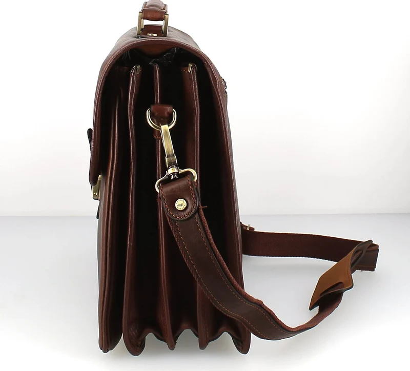 Serviette Katana 3 compartiments marron