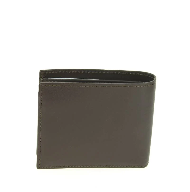 Portefeuille Lacoste homme en cuir marron LARGE BILLFORD & COIN bison