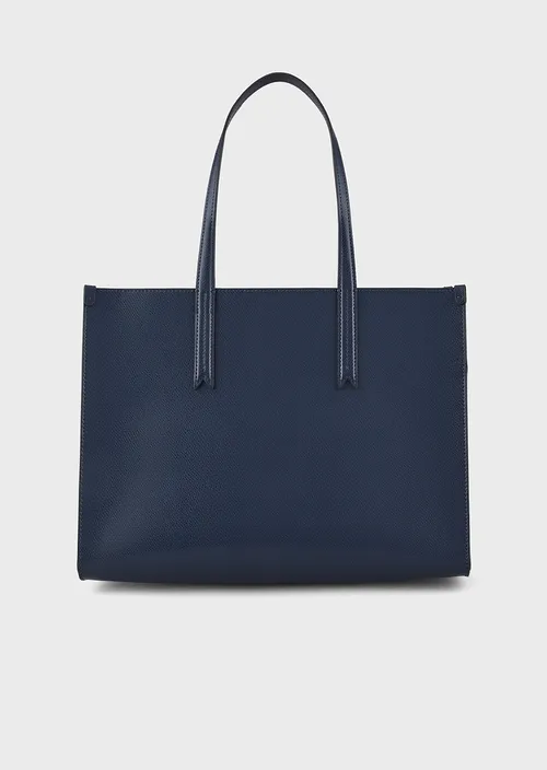 Emporio Armani Sac cabas finition liégée avec bijou de sac et grand logo perforé