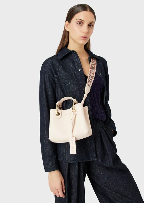 Emporio Armani Mini MyEA Bag imprimé cerf NUDE/DARK