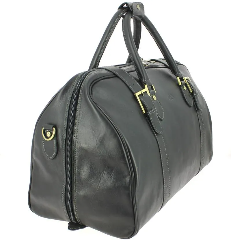 Sac de voyage en cuir Katana Noir