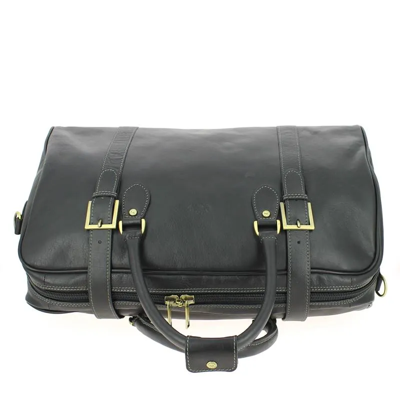 Sac de voyage en cuir Katana Noir