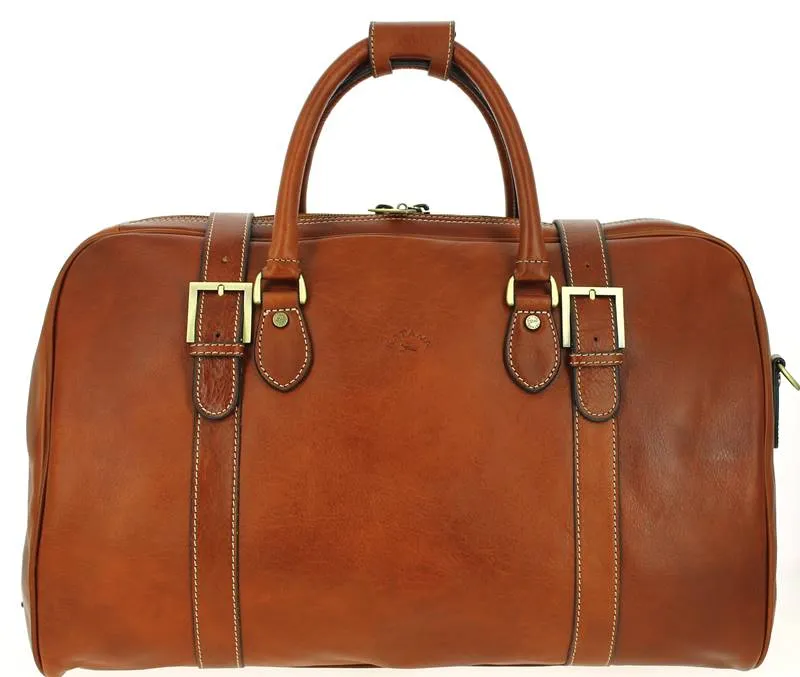 Sac de voyage en cuir Katana Marron