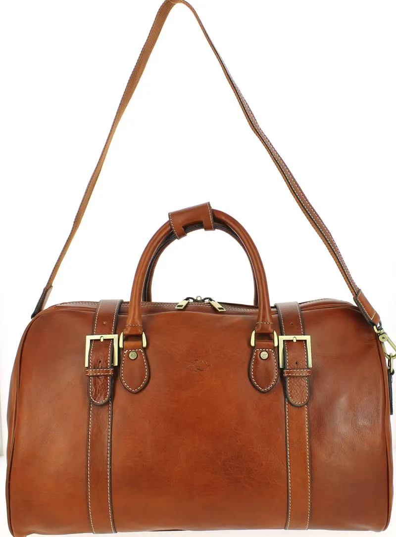 Sac de voyage en cuir Katana Marron