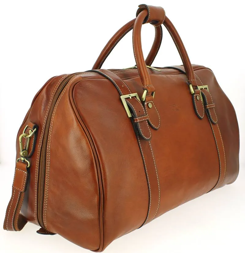 Sac de voyage en cuir Katana Marron