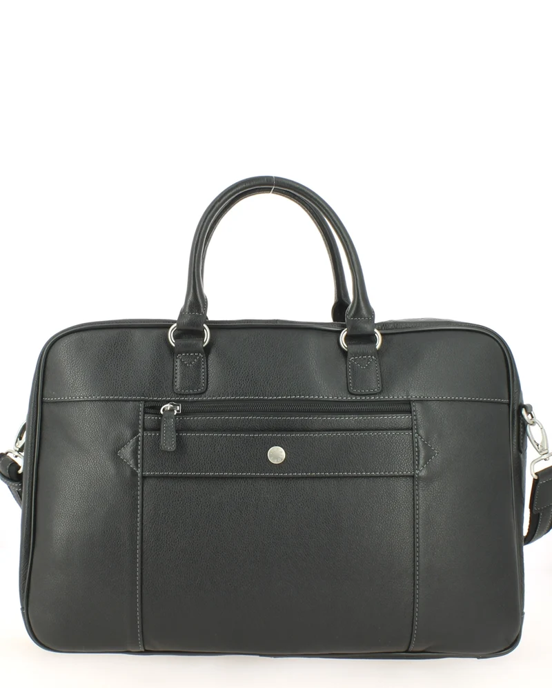 Porte document Hexagona cuir Noir