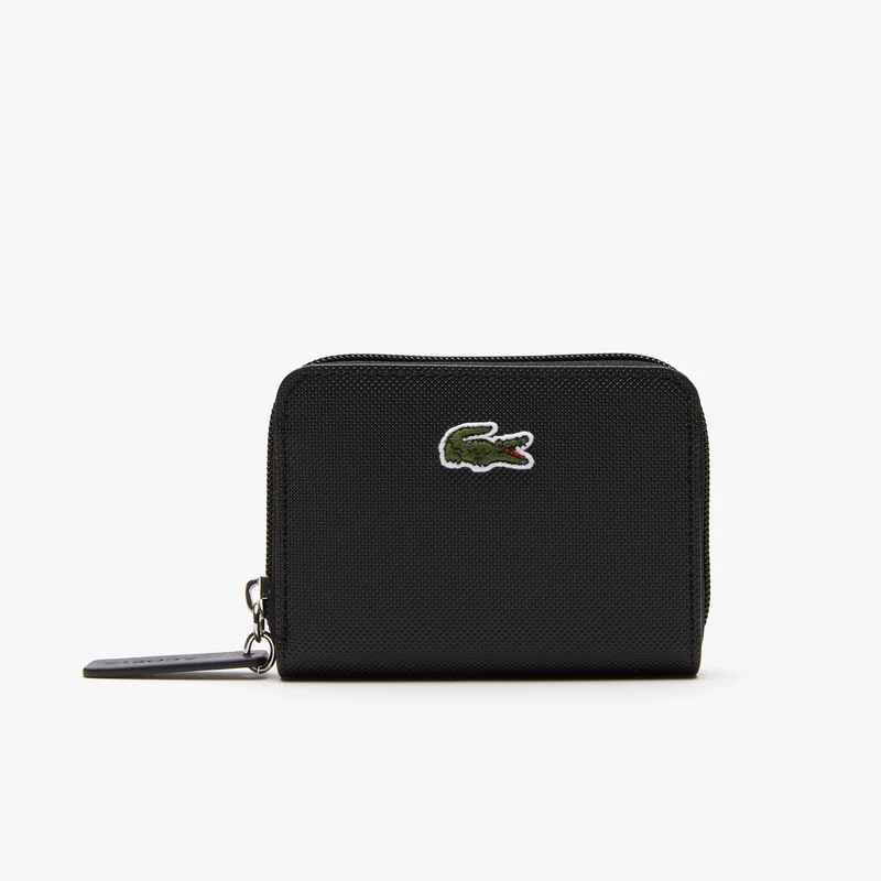 Petit Porte-Monnaie Zippé Femme LACOSTE Noir