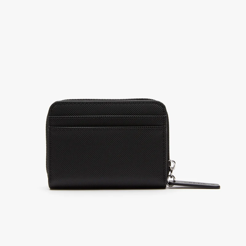 Petit Porte-Monnaie Zippé Femme LACOSTE Noir