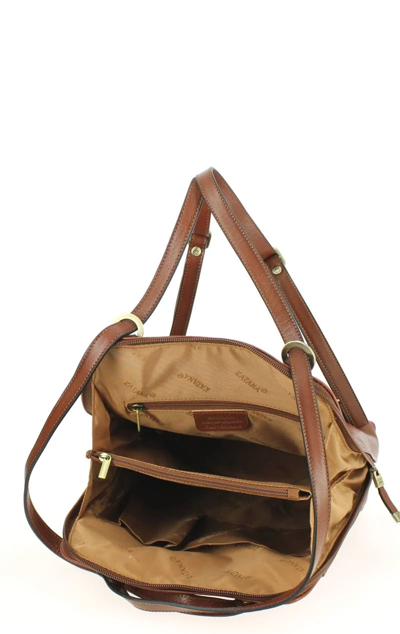 Petit sac à dos à main KATANA Marron
