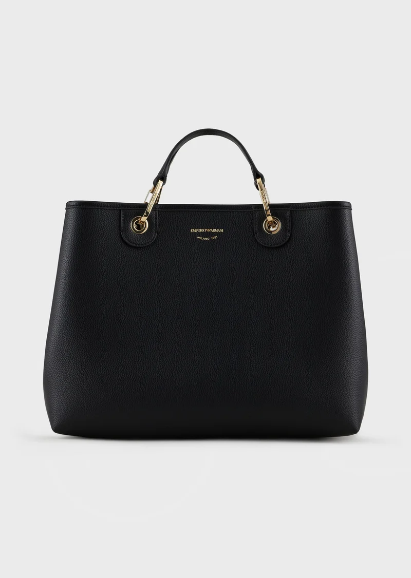 Sac Cabas Emporio Armani imprimé cerf NOIR