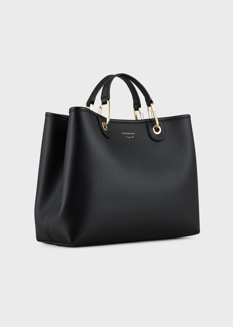 Sac Cabas Emporio Armani imprimé cerf NOIR