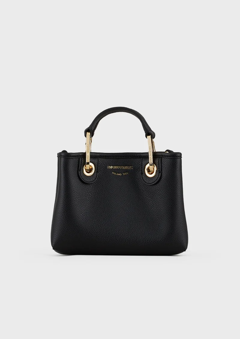 Emporio Armani Mini MyEA Bag imprimé cerf NOIR