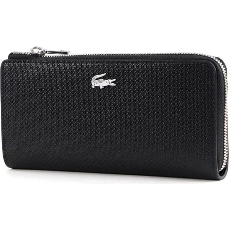 Portefeuille Lacoste Slim Zip Wallet Noir