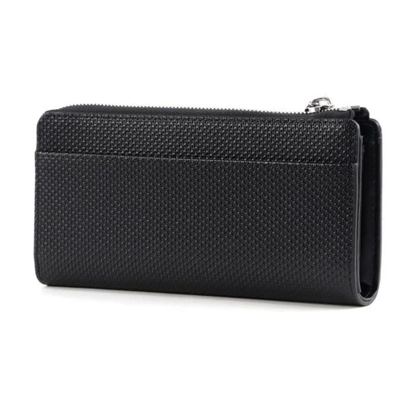 Portefeuille Lacoste Slim Zip Wallet Noir