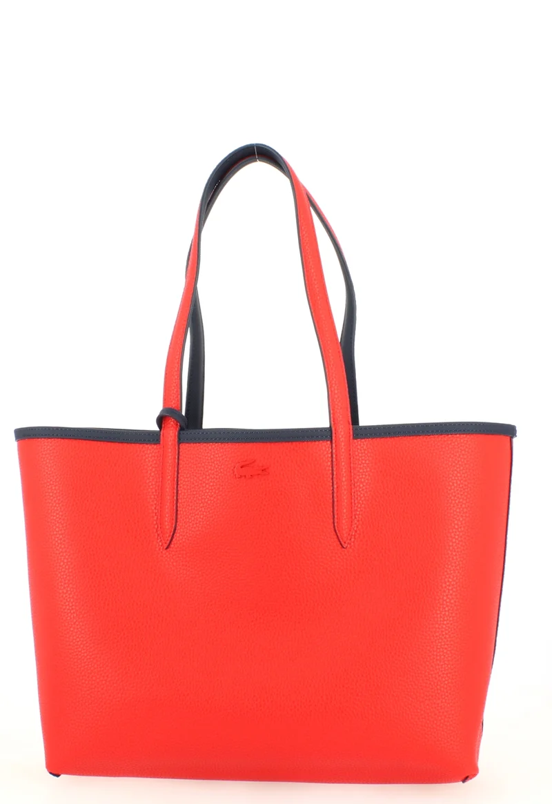 Sac Cabas Lacoste Réversible Bleu Rouge
