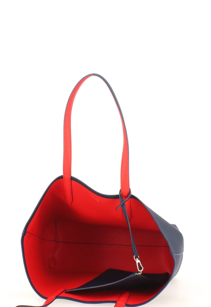 Sac Cabas Lacoste Réversible Bleu Rouge