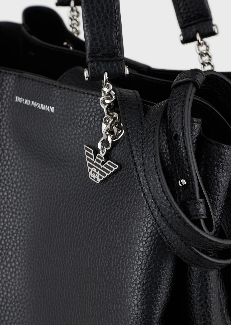 Sac porté épaule Emporio Armani avec logo et charm aigle