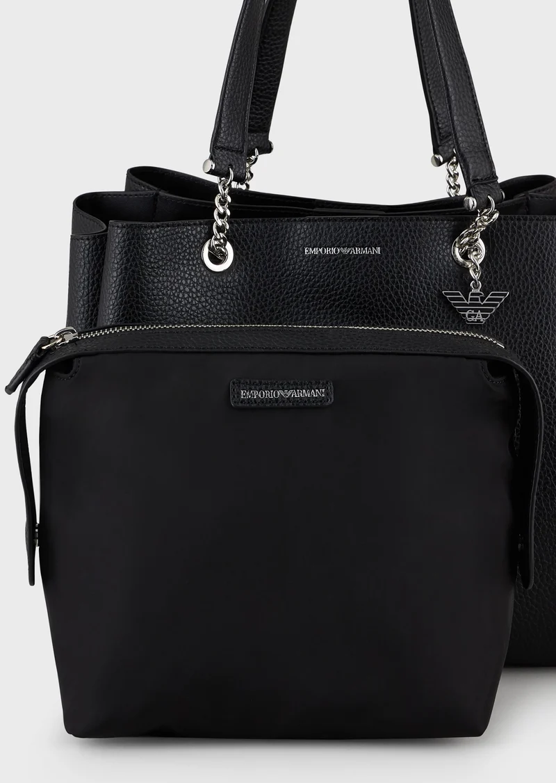 Sac porté épaule Emporio Armani avec logo et charm aigle