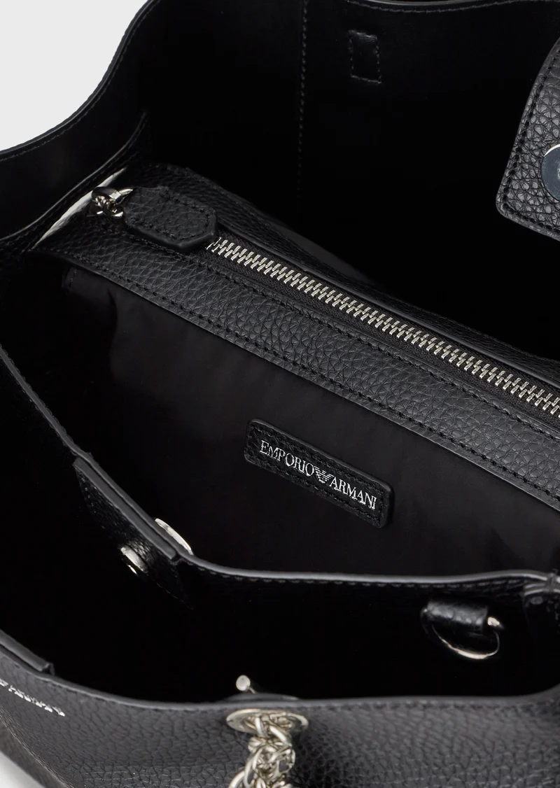 Sac porté épaule Emporio Armani avec logo et charm aigle
