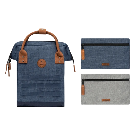 Sac à dos Cabaïa PARIS Bleu MELANGER Medium