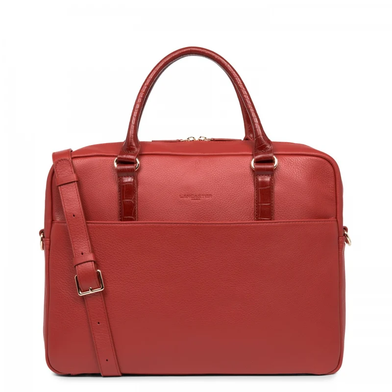 Porte-Document LANCASTER Mademoiselle Business Rouge