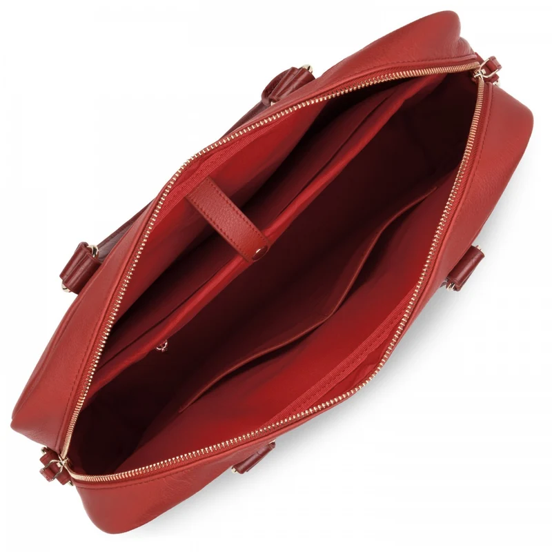 Porte-Document LANCASTER Mademoiselle Business Rouge