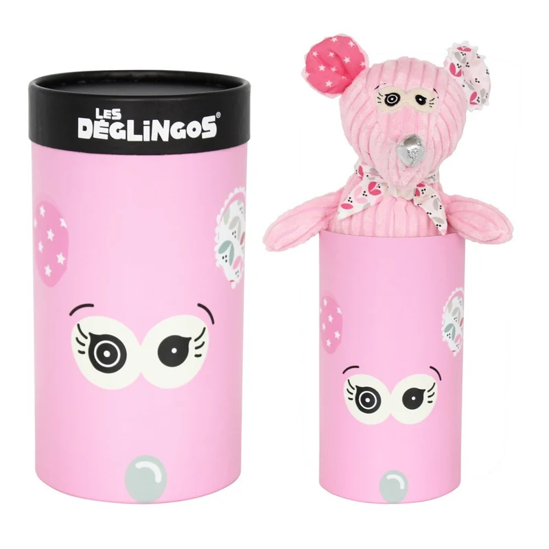 Deglingos Peluche Souris Rose