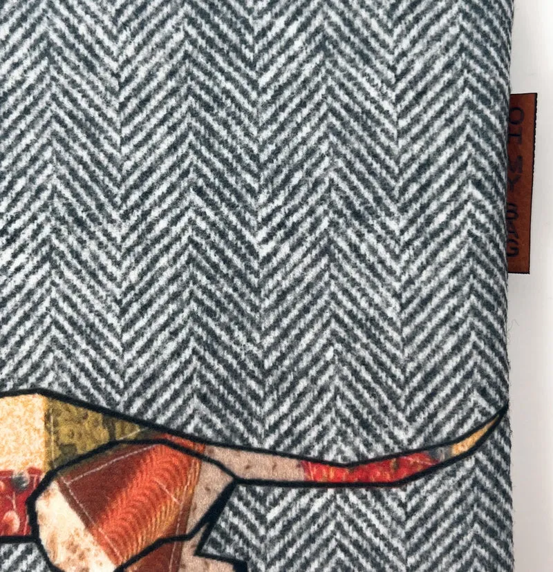 Trousse en feutrine écologique imprimée JOKER Gris clair