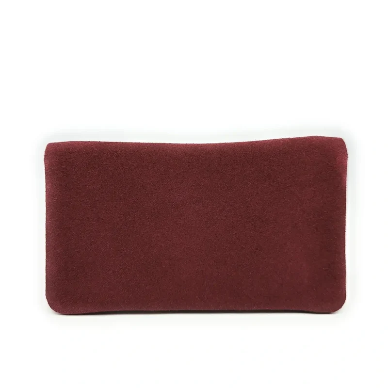 Pochette porte-monnaie en daim COMPO SUEDE Rouge bordeaux
