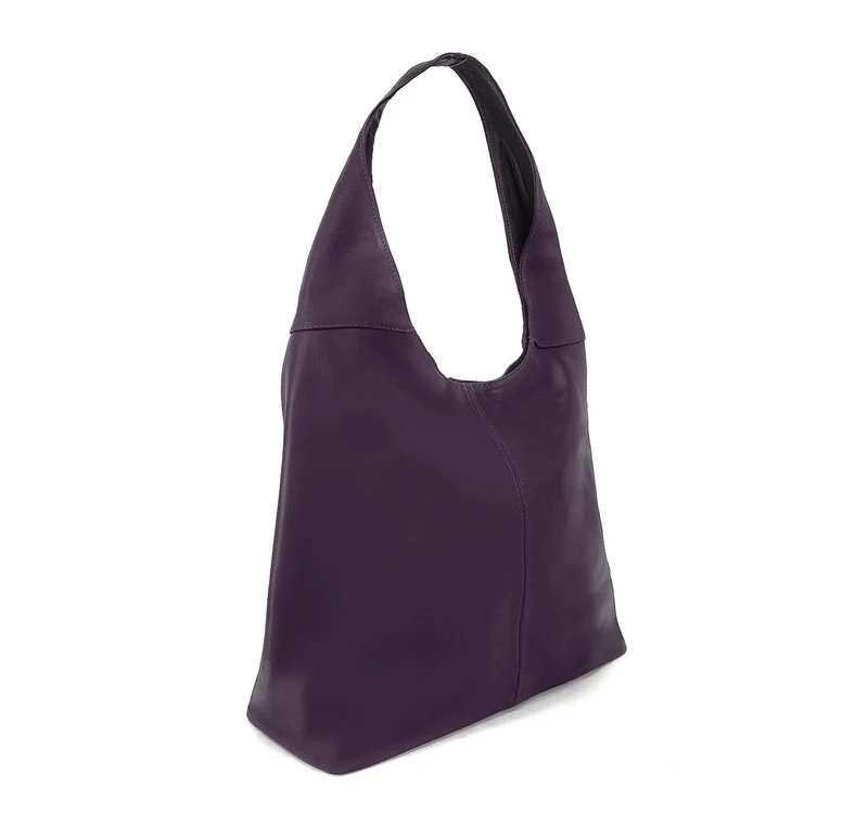Sac HOBO en cuir lisse NEW AGE Violet