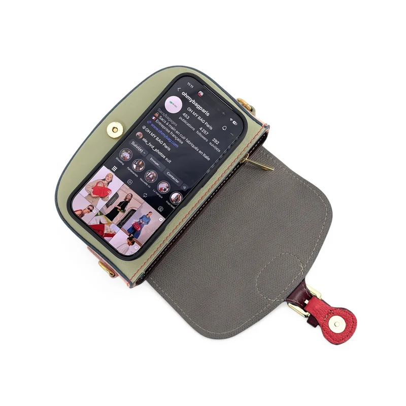 Mini-sac en cuir lisse MINI MADDY Multicolore 6