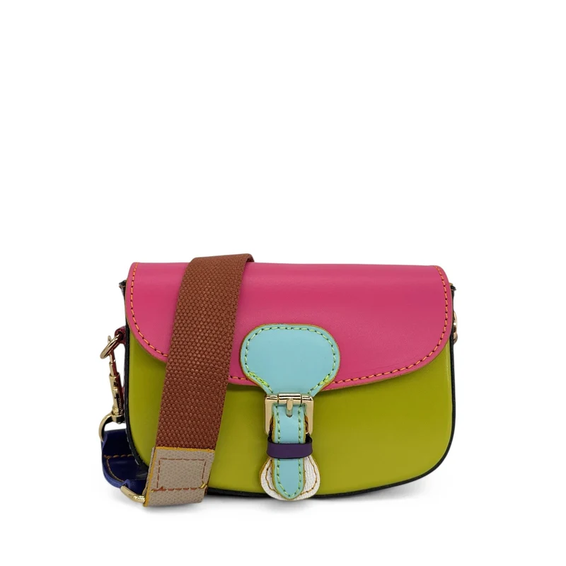Mini-sac en cuir lisse MINI MADDY Multicolore 13