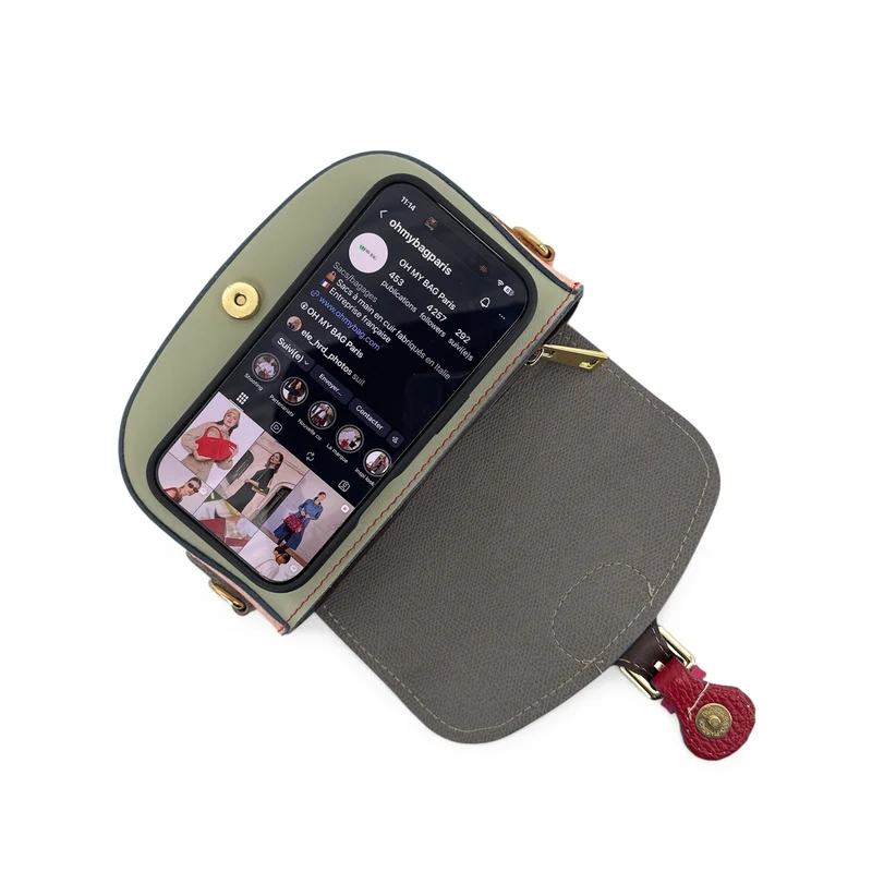 Mini-sac en cuir lisse MINI MADDY Multicolore 11