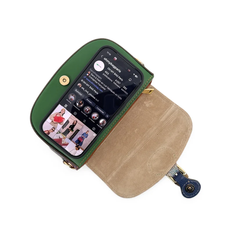 Mini-sac en cuir lisse MINI MADDY Multicolore 14